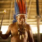 Indian, Indigenous dance, Dessano Tribe, Tupe Community, Manaus, Amazonia, Amazonas, Brazil